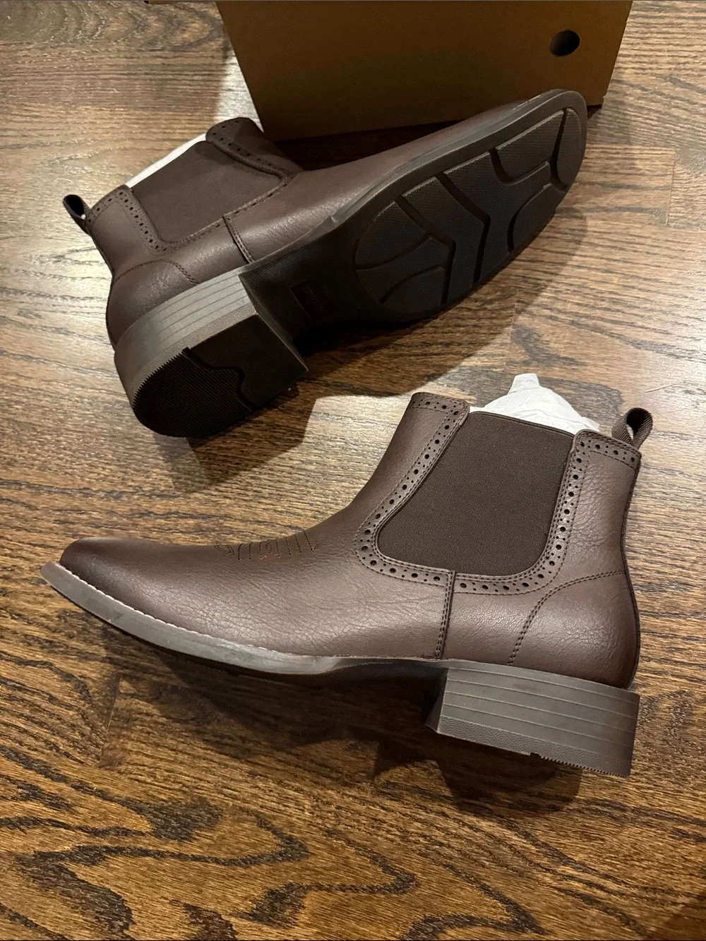 Men’s Brown Chelsea Boots - Dark Brown size 11